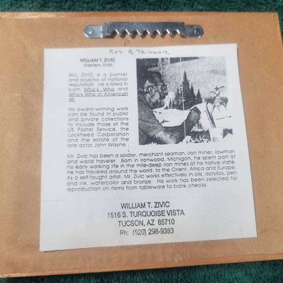 Roy & Trigger by William Zivic Framed Print - Picture 2 of 4